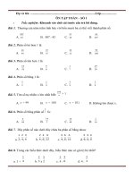 Đề ôn tập TOÁN   LOP 4  sô 1 