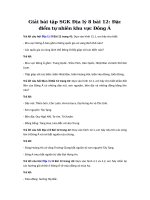 Tải Giải bài tập SGK Địa lý 8 bài 12 - Đặc điểm tự nhiên khu vực Đông Á