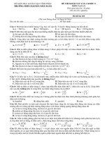 Tải Đề KSCL Vật lý 11 năm 2018 - 2019 trường THPT Nguyễn Viết Xuân - Vĩnh Phúc lần 1 - Đề khảo sát chất lượng môn Vật lý lớp 11 có đáp án