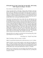 Tải Đề thi giữa học kì 2 lớp 12 môn Ngữ văn năm 2018 - 2019 trường THPT Nguyễn Chí Thanh - TP. HCM - Đề thi giữa HK2 môn Ngữ văn 12 có đáp án