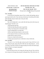 Tải Đề thi học sinh giỏi môn Giáo dục công dân lớp 9 tỉnh Bắc Ninh năm học 2016 - 2017 - Đề thi chọn học sinh giỏi cấp Tỉnh môn GDCD lớp 9 có đáp án