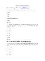 Tải Giải bài tập SBT Vật lý 11 bài 5 - Điện thế. Hiệu điện thế