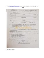 Tải Đề thi học kì 2 lớp 9 môn Toán phòng GD&ĐT huyện Nga Sơn năm học 2019 - 2020 - Đề kiểm tra học HK2 môn Toán lớp 9