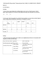 Tải Giải bài tập SGK Tiếng Anh lớp 7 Chương trình mới Unit 5: SKILLS 2, LOOKING BACK - PROJECT - Để học tốt tiếng Anh 7 Thí điểm Unit 5: VIETNAMESE FOOD AND DRINK