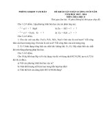 Tải Đề thi học kì 2 môn Hóa học lớp 8 phòng GD&ĐT Tam Đảo, Vĩnh Phúc năm 2015 - 2016 - Đề kiểm tra cuối học kì II môn Hóa học lớp 8 có đáp án