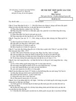 Tải Đề thi thử THPT Quốc gia năm 2017 môn Lịch sử trường THPT Lý Thái Tổ, Hải Phòng - Đề thi thử đại học môn Lịch sử năm 2017 có đáp án