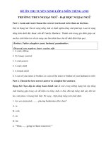 Tải Đề luyện thi vào lớp 6 môn tiếng Anh trường THCS Ngoại Ngữ - Đại học Ngoại Ngữ Hà Nội - Đề thi tuyển sinh lớp 6 2020 môn Anh có đáp án