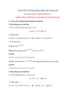 Tải Toán 8 Bài 3: Những hằng đẳng thức đáng nhớ - Lý thuyết, bài tập 7 hằng đẳng thức đáng nhớ