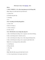 Tải Đề thi học kì 2 lớp 7 môn Sinh học - Đề 6 - Đề thi học kì II môn Sinh học lớp 7 có đáp án