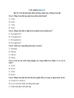 Tải Trắc nghiệm Địa 12 bài 39: Vấn đề khai thác lãnh thổ theo chiều sâu ở Đông Nam Bộ - Trắc nghiệm Địa lí 12 có đáp án