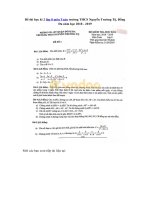 Tải Đề thi học kì 2 lớp 8 môn Toán trường THCS Nguyễn Trường Tộ, Đống Đa năm học 2018 - 2019 - Đề thi Toán lớp 8 học kì 2 năm 2019