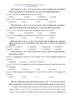 Tải Đề thi thử THPT Quốc gia môn tiếng Anh năm 2018 có đáp án - Số 21 - Đề ôn thi Đại học môn tiếng Anh