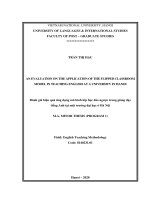 An evaluation on the application of the flipped classroom model in teaching english at a university in hanoi