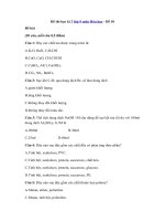 Tải Đề thi học kì 2 lớp 9 môn Hóa học - Đề 10 - Đề kiểm tra trắc nghiệm hk 2 môn Hóa lớp 9 có đáp án