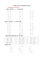 PHIẾU TOÁN NGHỈ DỊCH COVID lớp 1 