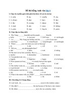 Tải Đề thi tiếng Anh vào lớp 6 năm 2020-2021 - Đề tuyển sinh vào lớp 6 môn tiếng Anh năm 2020 có đáp án