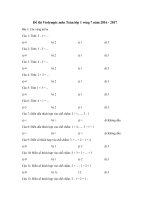 Tải Đề thi Violympic môn Toán lớp 1 vòng 7 năm 2016 - 2017 - Đề thi giải Toán trên mạng lớp 1 có đáp án