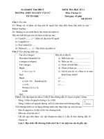 Tải Đề thi học kỳ 2 môn Tin học lớp 11 trường THPT Nguyễn Văn Cừ, Bà Rịa - Vũng Tàu năm học 2015 - 2016 - Đề kiểm tra học kỳ II môn Tin học lớp 11 năm 2016