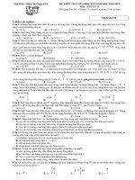 Tải Đề thi giữa học kì 2 lớp 11 môn Vật lý năm 2018 - 2019 trường THPT Ngô Quyền - Hải Phòng - Đề kiểm tra giữa kì 2 Vật lý 11 có đáp án