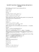 Tải Giải bài tập SBT Toán 8 bài 2: Phương trình bậc nhất một ẩn và cách giải - Giải bài tập môn Toán Đại số lớp 8