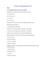 Tải Đề thi học kì 2 lớp 9 môn Hóa học - Đề 5 - Đề kiểm tra trắc nghiệm hk 2 môn Hóa lớp 9 có đáp án