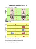 Tải Đề thi Violympic Toán lớp 1 vòng 2 năm 2015 - 2016 - Đề thi giải Toán trên mạng lớp 1 có đáp án