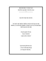 tổ chức hệ thống thông tin kế toán quản trị trong các doanh nghiệp cổ phần sản xuất bánh kẹo trên địa bàn hà hội 