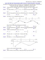 GIẢI CHI TIẾT đề MINH HỌAMÔN TOÁN của bộ GIÁO dục năm 2020 