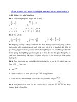 Tải Đề thi học kì 2 lớp 6 môn Toán năm học 2019 - 2020 - Đề số 2 - Đề thi toán lớp 6 học kì 2