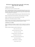 Tải Đề thi học kì 2 lớp 10 môn Ngữ văn năm 2018 - 2019 trường THPT Nam Yên - Kiên Giang - Đề thi Ngữ văn lớp 10 học kì 2