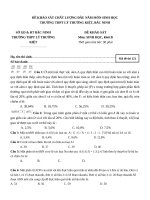 Tải Đề khảo sát chất lượng đầu năm môn Sinh học lớp 12, trường THPT Lý Thường Kiệt, Bắc Ninh năm 2016-2017 - Đề ôn tập môn Sinh học lớp 12 có đáp án
