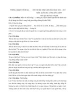 Tải Đề thi học sinh giỏi môn Giáo dục công dân lớp 9 Phòng GD&ĐT Tĩnh Gia, Thanh Hóa năm học 2016 - 2017 - Đề thi chọn học sinh giỏi cấp huyện môn GDCD lớp 9 có đáp án