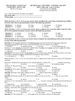 Tải Đề kiểm tra 1 tiết HK2 Tiếng Anh lớp 12 năm học 2016 - 2017 (Lần 1) có đáp án - Đề kiểm tra 45 phút Tiếng Anh lớp 12