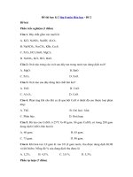 Tải Đề thi học kì 2 lớp 8 môn Hóa học - Đề 2 - Đề kiểm tra hk 2 môn Hóa lớp 8 có đáp án