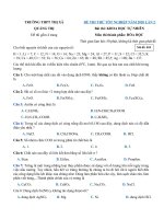Tải Đề thi thử THPT Quốc gia năm 2020 môn Hóa học Trường THPT Thị Xã Quảng Trị - Đề thi thử THPT Quốc gia môn Hóa có đáp án