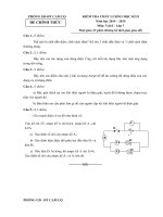 Tải Đề thi cuối học kì 2 môn Vật lý lớp 7 năm học 2014-2015 Phòng GD-ĐT Cam Lộ, Quảng Trị - Đề thi học kì 2 lớp 7 môn Vật Lí
