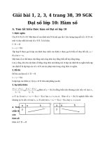 Tải Giải bài tập trang 38, 39 SGK Đại số 10 chương 2: Hàm số - Giải bài tập môn Toán lớp 10