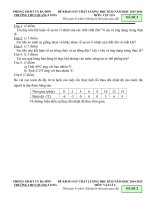 Tải Đề thi học kì 2 môn Vật lý lớp 6 trường THCS Quảng Long, Ba Đồn năm 2015 - 2016 - Đề kiểm tra học kì II môn Vật lý lớp 6 có đáp án