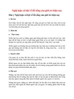 Tải Nghị luận xã hội về lối sống của giới trẻ hiện nay - Bài văn mẫu lớp 10