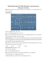 Tải Giải bài tập trang 133 SGK Hóa lớp 9: Luyện tập chương 4: Hiđrocacbon - Nhiên liệu - Giải Hóa 9 bài 42: Luyện tập chương 4: Hiđrocacbon - Nhiên liệu