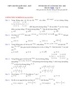 Tải Đề thi học kì 2 lớp 12 môn Toán năm 2019-2020 trường THPT Chuyên Quốc học Huế - Đề thi Toán lớp 12 học kì 2