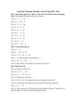 Tải Luyện thi Violympic Toán lớp 1 vòng 19 năm 2015 - 2016 - Đề luyện thi giải Toán qua mạng lớp 1 có đáp án