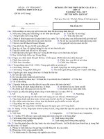 Tải Bộ đề thi thử THPT Quốc gia năm 2019 môn Lịch sử - Số 1 - Đề thi thử đại học môn Lịch sử trắc nghiệm có đáp án
