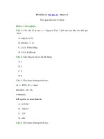 Tải Đề kiểm tra 1 tiết học kì 2 môn Tin học lớp 11 - Đề 4 - Đề kiểm tra 45 phút môn Tin học lớp 11
