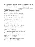 Tải Đề thi giữa học kì 1 môn Toán lớp 10 trường THPT Giao Thủy C, Nam Định năm học 2016 - 2017 - Đề kiểm tra giữa học kì I môn Toán lớp 10 có đáp án