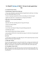 Tải Tin học 10 bài 1: Tin học là một ngành khoa học - Lý thuyết và bài tập trắc nghiệm môn Tin học lớp 10