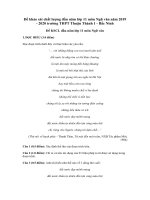 Tải Đề khảo sát chất lượng đầu năm lớp 11 môn Ngữ văn năm 2019 - 2020 trường THPT Thuận Thành 1 - Bắc Ninh - Đề kiểm tra đầu năm Ngữ văn 11 có đáp án