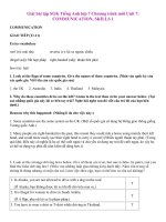 Tải Giải bài tập SGK Tiếng Anh lớp 7 Chương trình mới Unit 6: COMMUNICATION, SKILLS 1 - Để học tốt tiếng Anh 7 Thí điểm Unit 6: THE FIRST UNIVERSITY IN VIETNAM