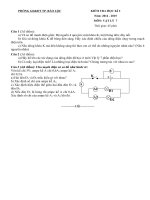 Tải Đề thi học kì 2 môn Vật lý lớp 7 phòng GD&ĐT Bảo Lộc, Lâm Đồng năm 2014 - 2015 - Đề kiểm tra học kì II môn Vật lý lớp 7 có đáp án