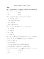 Tải Đề thi học kì 2 lớp 9 môn Hóa học - Đề 8 - Đề kiểm tra trắc nghiệm hk 2 môn Hóa lớp 9 có đáp án